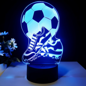Fußball & Schuh 3D LED Nachtlicht | 16 Farben wechselnd